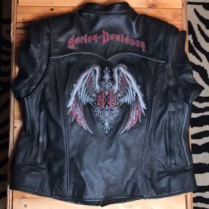 Harley Davidson Women Glove Leather Coat